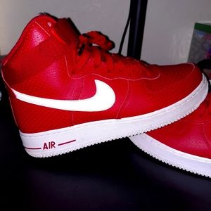 AF1's Red and white High top